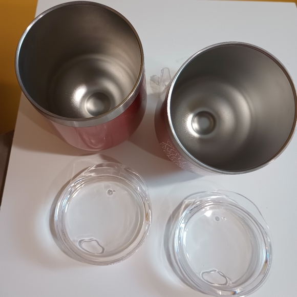 Set of Two Rose Gold Inspirational Stainless Steel Wine Tumblers - Picture 9 of 11